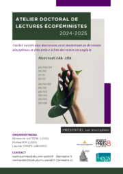 Atelier doctoral de Lectures écoféministes 2025/ 2026