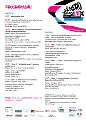 Gênero ameança(n)do. Analises et Resistências